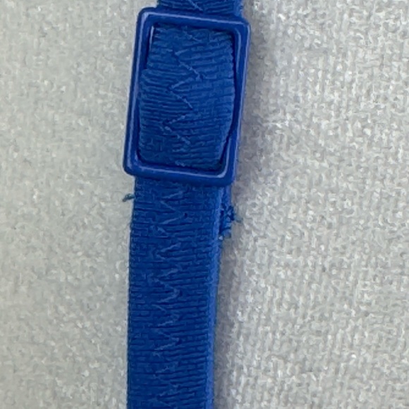 Aerie Triangle Ruffle Adjustable Strap Pull Over Bikini Top Size S/P Royal Blue - Picture 3 of 5